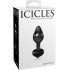 Icicles No 44 Glass Anal Plug Black - Anal Plugs