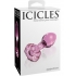 Icicles No 48 Glass Butt Plug Pink - Anal Plugs