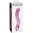 Icicles No 55 Double Sided Glass Dildo Pink - Double Dildos