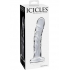 Icicles No 62 Dildo Glass Clear - Realistic Dildos & Dongs