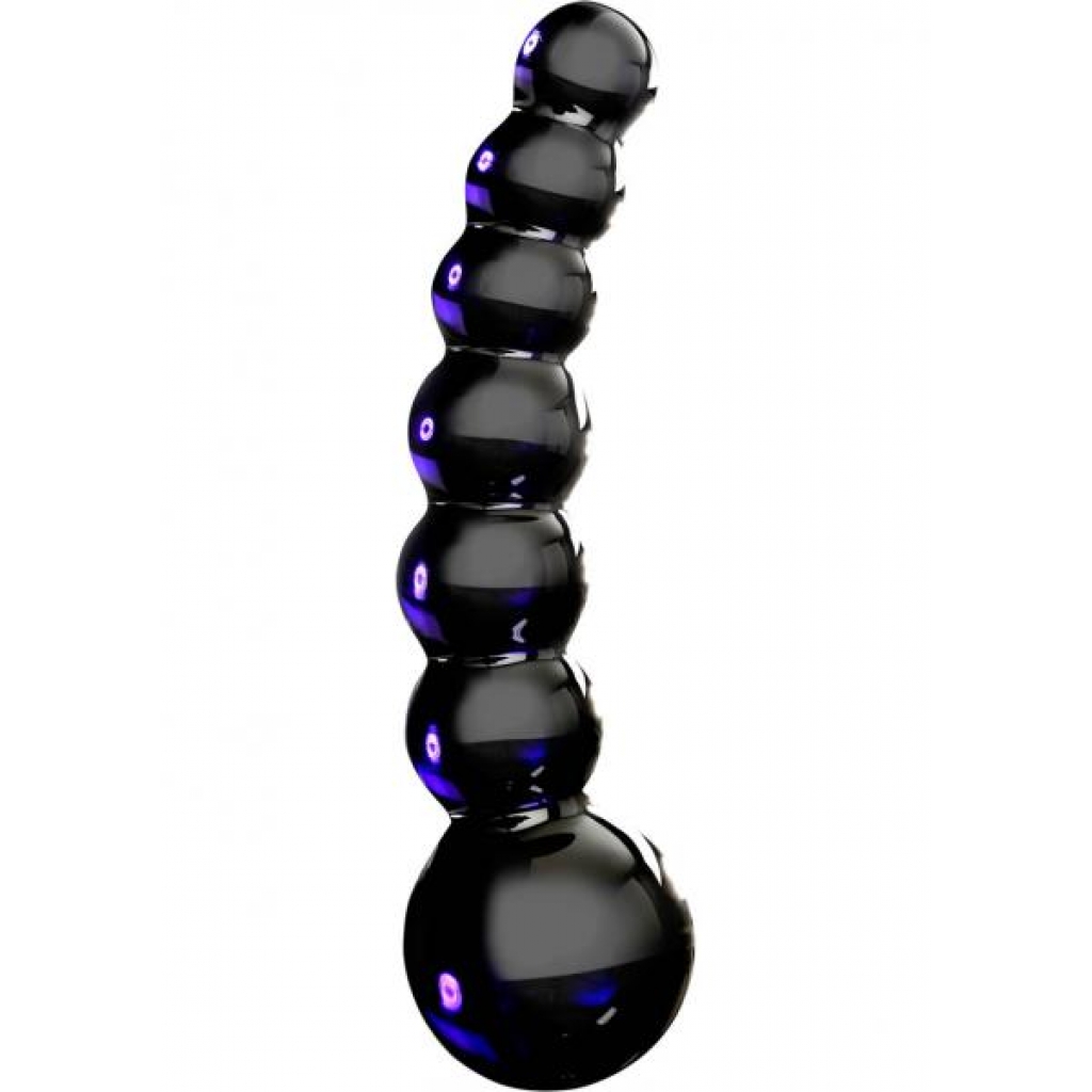 Icicles No 66 Glass Massager Black - G-Spot Dildos