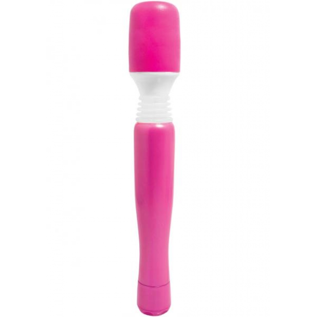 Mini Wananchi Silicone Massager Waterproof 8.25 Inch Pink - Body Massagers