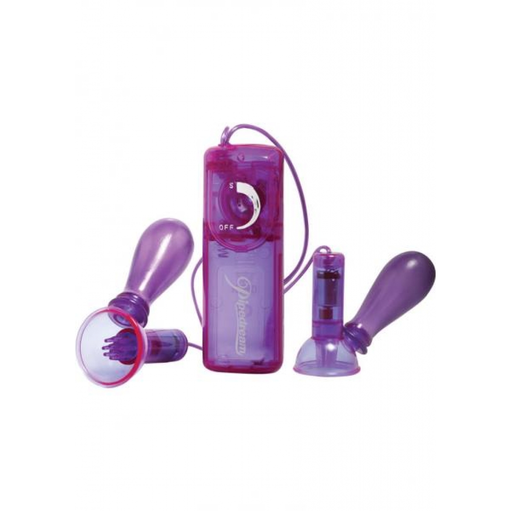 Vibrating Nipple Pumps Purple - Nipple Pumps