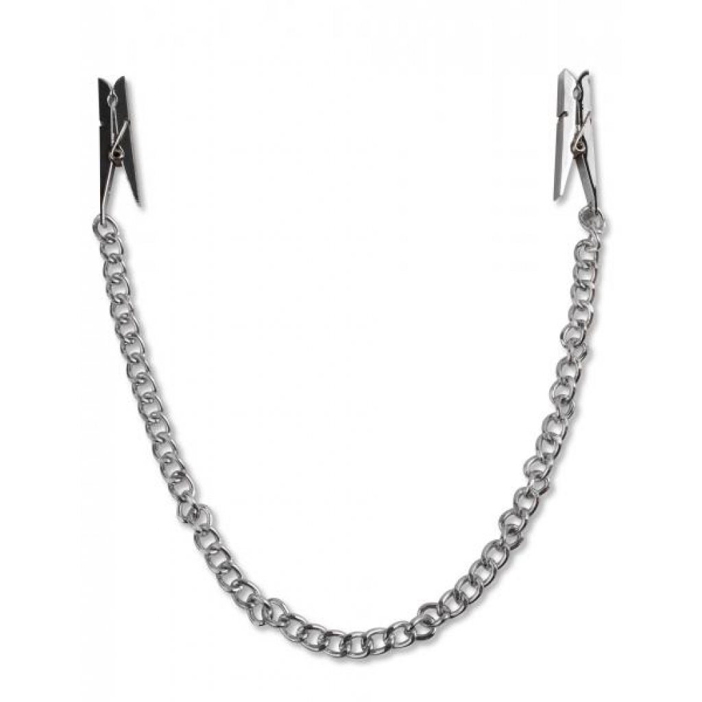 Fetish Fantasy Nipple Chain Clips – Silver