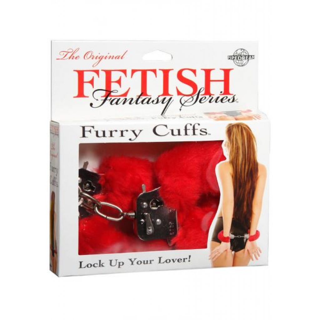 Fetish Fantasy Furry Cuffs Red - Handcuffs