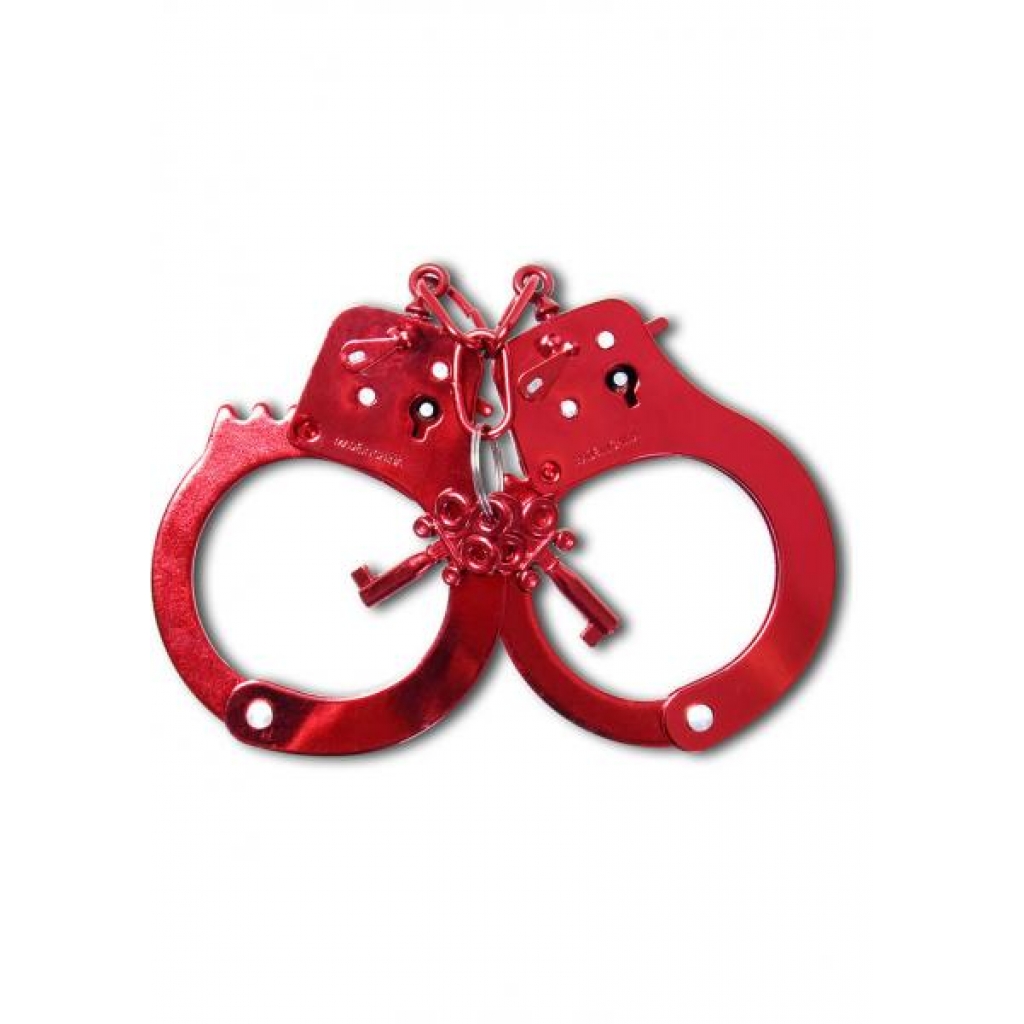 Fetish Fantasy Anodized Cuffs Red - Handcuffs