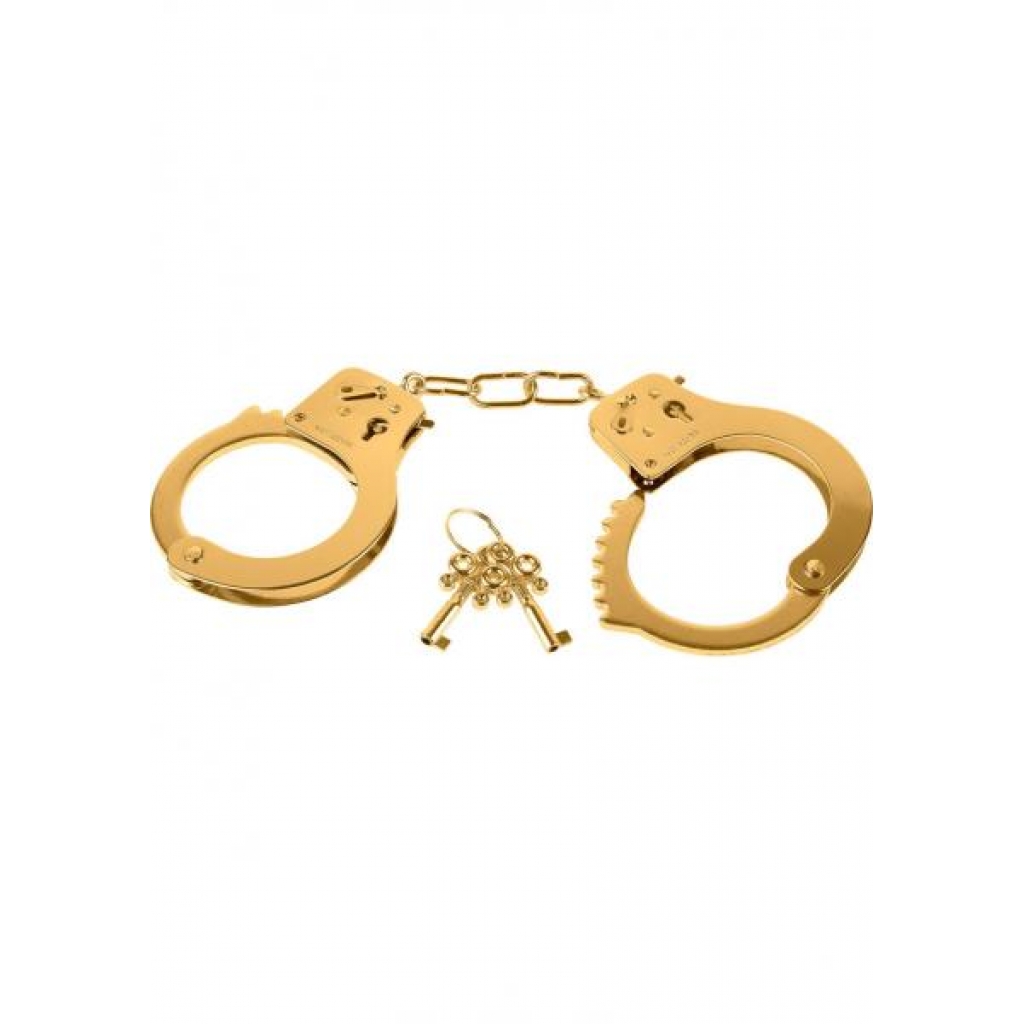 Fetish Fantasy Gold Metal Cuffs Gold - Handcuffs