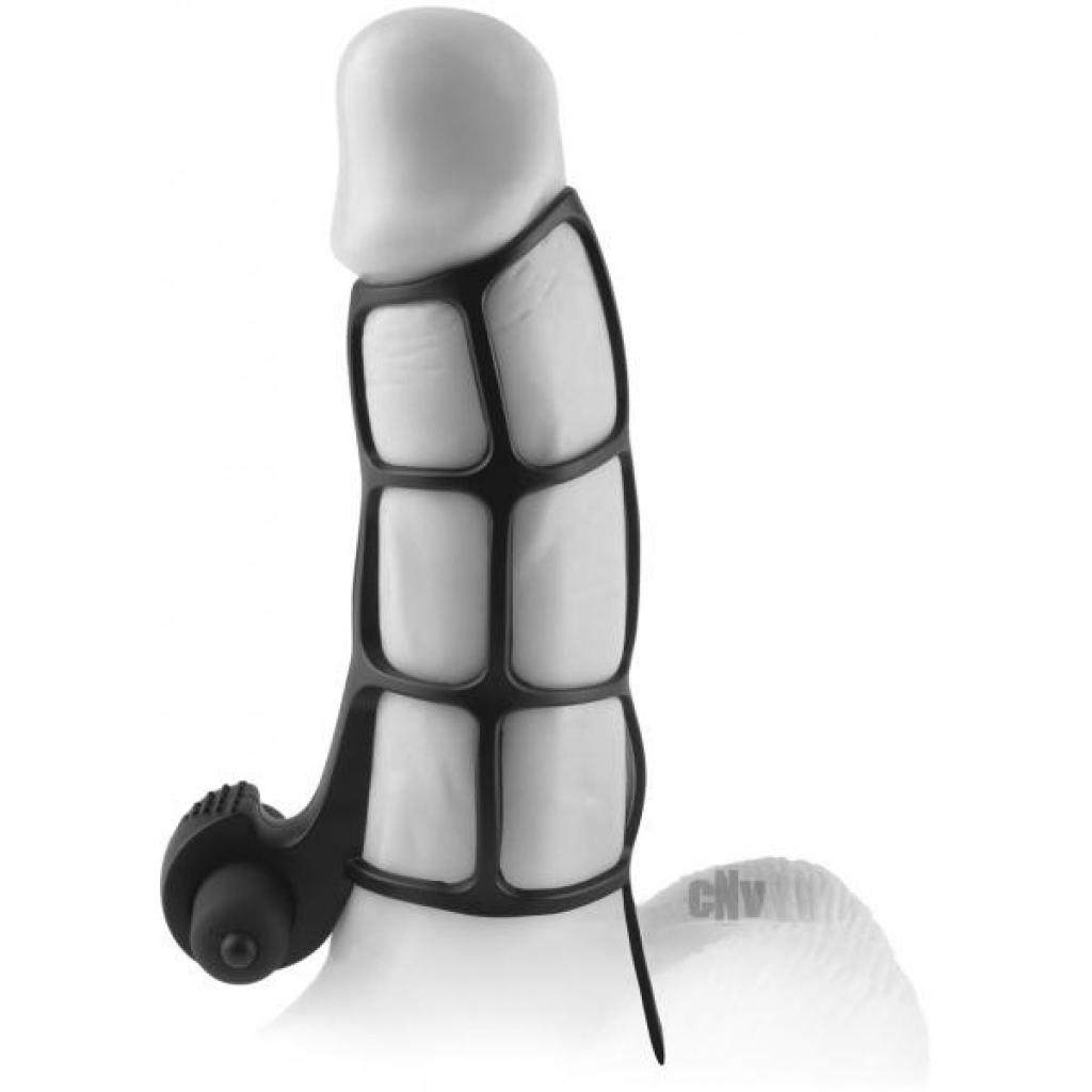 Deluxe Silicone Power Cage - Black - Chastity & Cock Cages