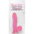 Basix Rubber 6.5 inches Dong Suction Cup Pink - Realistic Dildos & Dongs