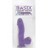 Basix Rubber Works 6.5 inches Purple Dong Suction Cup - Realistic Dildos & Dongs