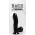 Basix Rubber Works 6.5 Inch Dong With Suction Cup Black - Realistic Dildos & Dongs