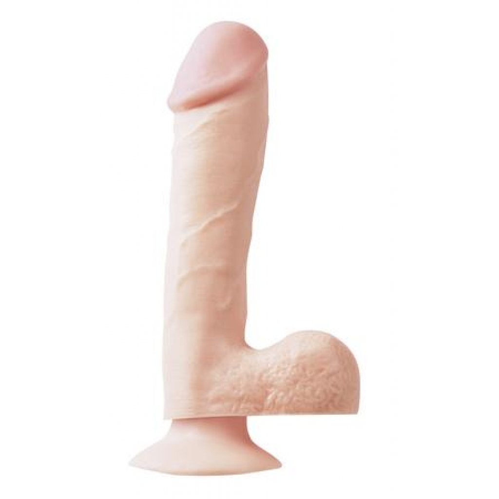 Basix Dong Suction Cup 7.5 Inches Beige - Realistic Dildos & Dongs