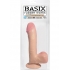 Basix Dong Suction Cup 7.5 Inches Beige - Realistic Dildos & Dongs