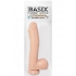 Basix Rubber Works 10 inches Dong Suction Cup Beige - Realistic Dildos & Dongs