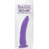 Basix Rubber Works Slim 7 inches Suction Cup Dong Purple - Realistic Dildos & Dongs