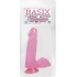 Basix Dong With Suction Cup 6 Inches Pink - Realistic Dildos & Dongs