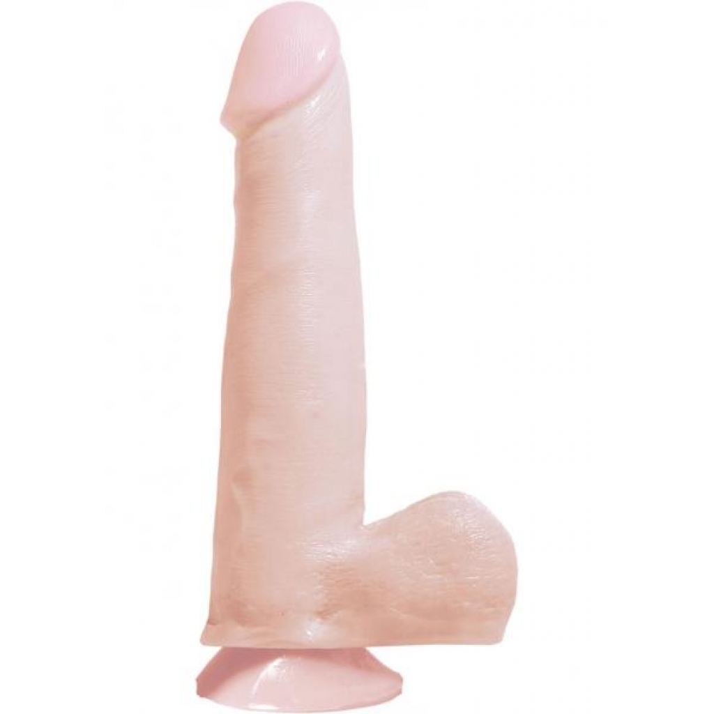 Basix Rubber Works 7.5 Inch Dong With Suction Cup Flesh - Realistic Dildos & Dongs