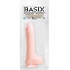 Basix Rubber Works 8 Inches Dong Suction Cup Beige - Realistic Dildos & Dongs