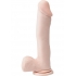 Basix Rubber Works 12 Inches Dong Suction Cup Beige - Realistic Dildos & Dongs