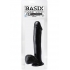 Basix Rubber 12 Inch Dong With Suction Cup Black - Extreme Dildos