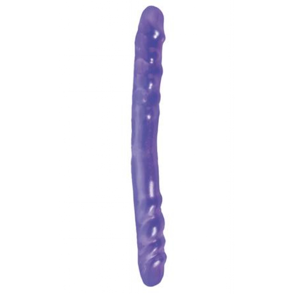 Basix Rubber Works 16 Inch Double Dong Purple - Double Dildos