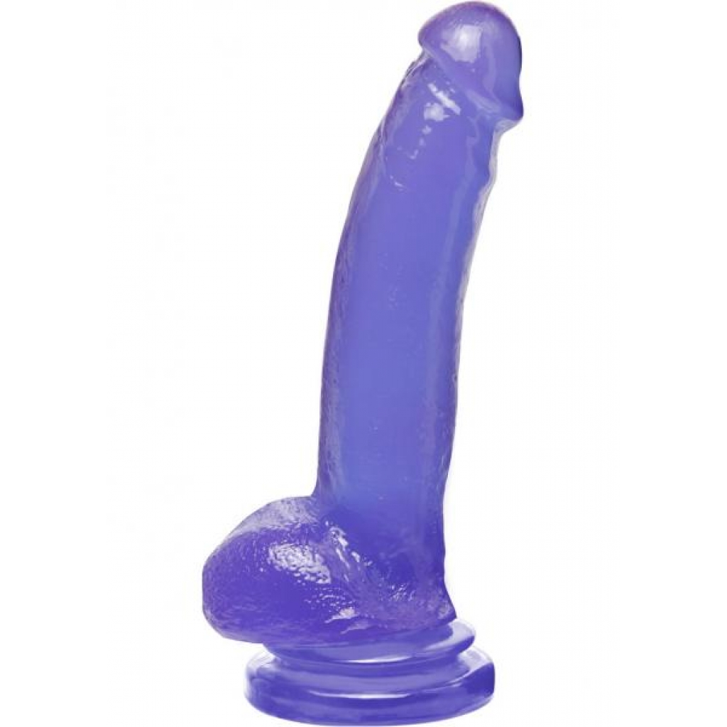 Basix Rubber Works 9 Inch Suction Cup Dong Purple - Realistic Dildos & Dongs