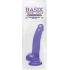 Basix Rubber Works 9 Inch Suction Cup Dong Purple - Realistic Dildos & Dongs