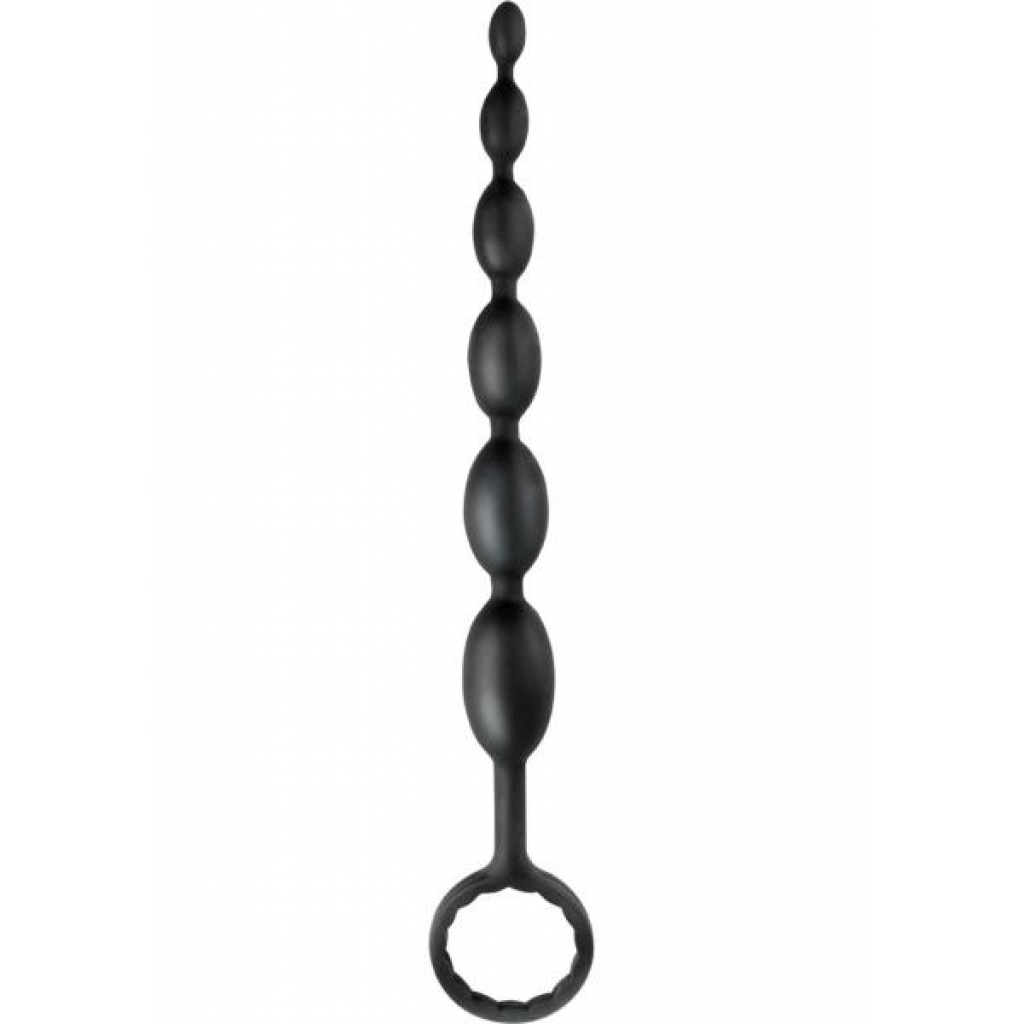 Anal Fantasy Silicone First Time Fun Beads Black - Anal Beads