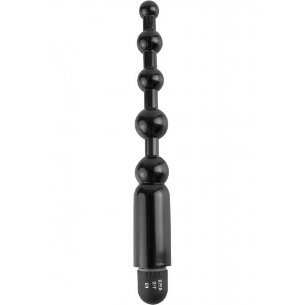 Anal Fantasy Beginner's Power Beads Waterproof Black 5 Inch - Anal Beads