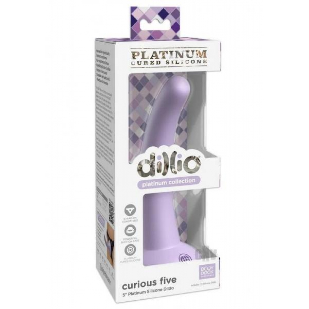 Dillio Platinum Curious Five Lavender - Realistic Dildos & Dongs