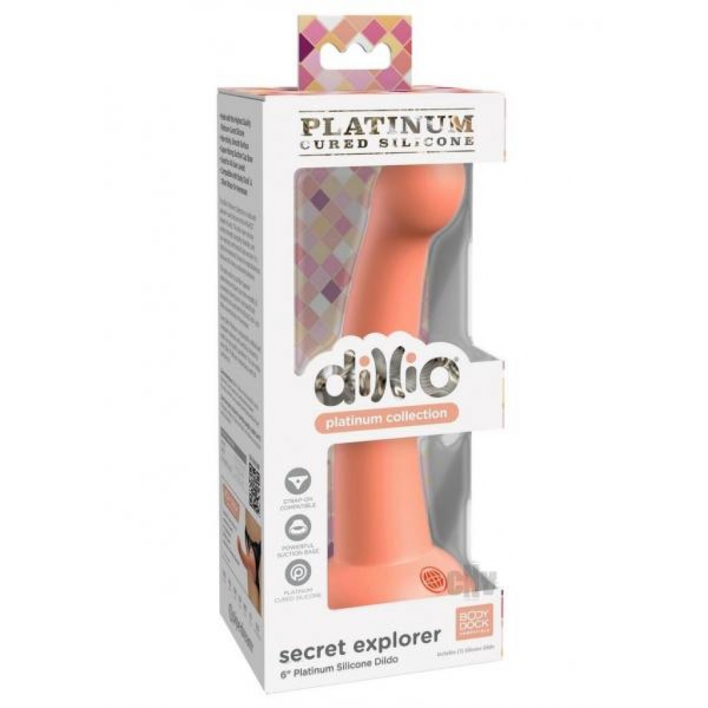 Dillio Platinum Secret Explorer Orange - Realistic Dildos & Dongs