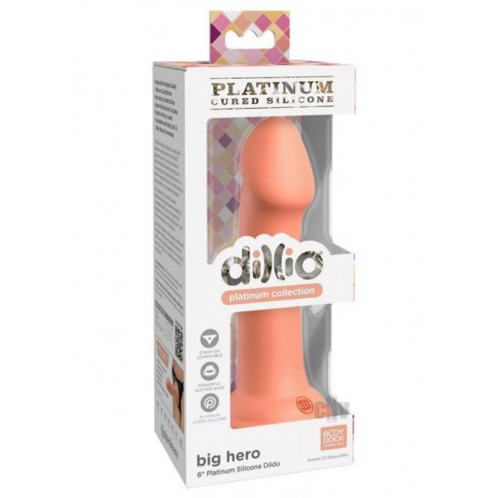 Dillio Platinum Big Hero Orange - Realistic Dildos & Dongs