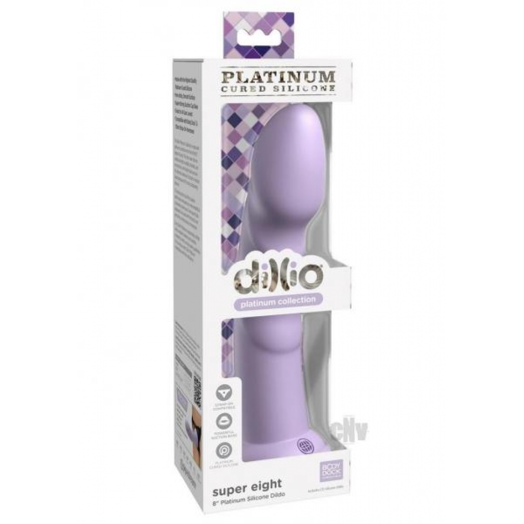 Dillio Platinum Super Eight Lavender - Realistic Dildos & Dongs