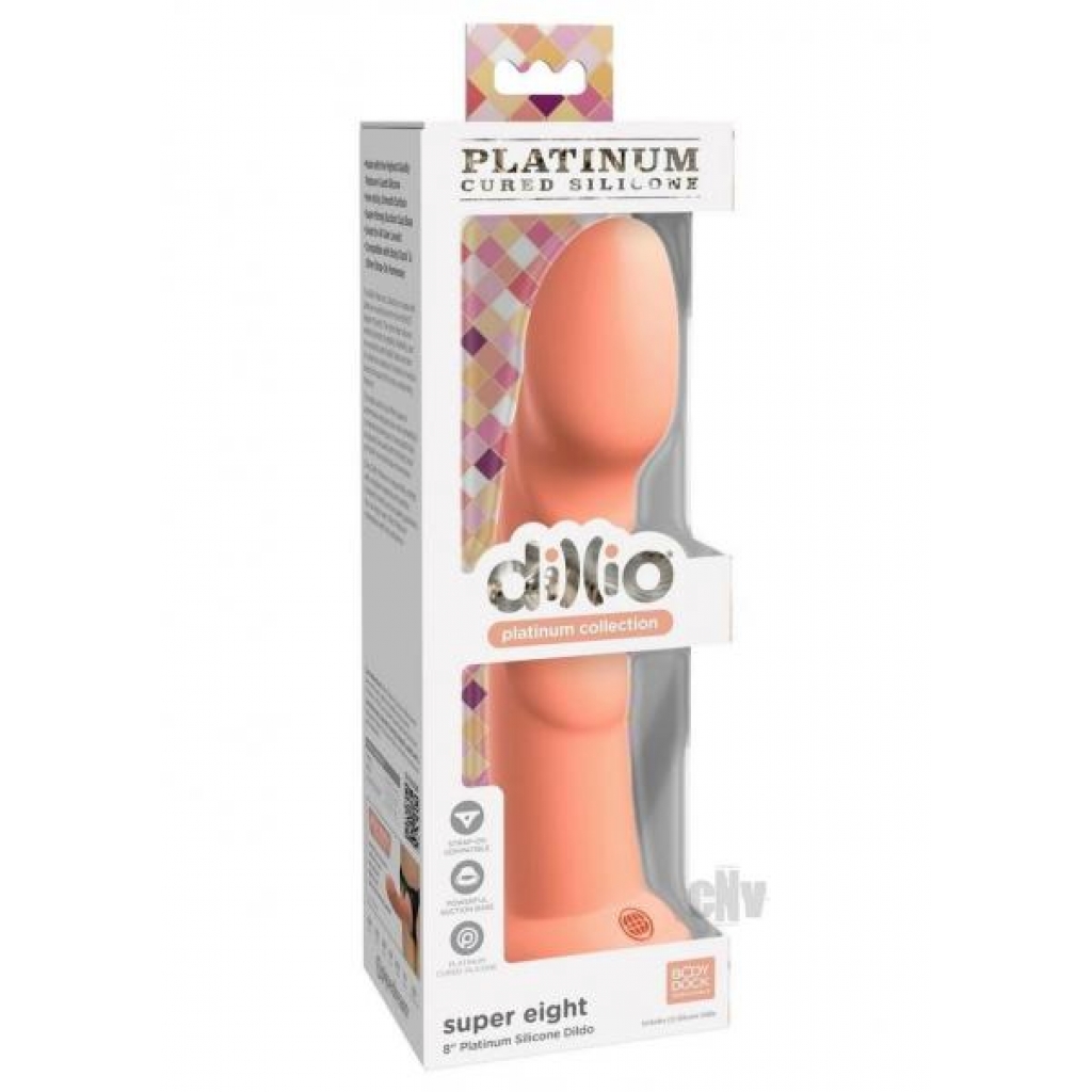 Dillio Platinum Super Eight Orange - Realistic Dildos & Dongs