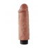 King Cock 6 inches Vibrating Tan Dildo - Realistic