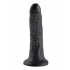 King Cock 7 Inch Dildo - Black - Realistic Dildos & Dongs