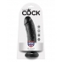 King C*ck 8 Inch Dildo - Black - Realistic Dildos & Dongs