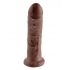 King C*ck 8 Inches Dildo - Brown - Realistic Dildos & Dongs