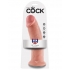 King Cock 10 Inches Dildo Beige - Huge Dildos