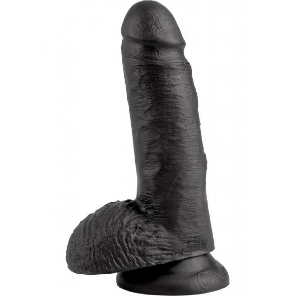 King Cock 7 Inches Cock Balls Black - Realistic Dildos & Dongs