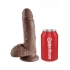 King Cock 7 Inches Cock Balls Brown - Realistic Dildos & Dongs