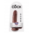 King Cock 7 Inches Cock Balls Brown - Realistic Dildos & Dongs