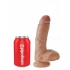 King Cock 8 inches Cock with Balls Tan Dildo - Realistic Dildos & Dongs