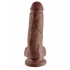 King Cock 8 Inches Cock Balls Brown - Realistic Dildos & Dongs