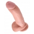 King Cock 9 Inches Cock Balls Beige - Huge Dildos