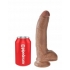 King Cock 9 inches Cock with Balls Tan Dildo - Huge Dildos