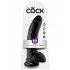 King Cock 9 Inches Cock Balls Black - Huge Dildos