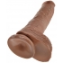 King Cock 10 inches Cock with Balls Tan Dildo - Huge Dildos