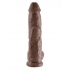 10 Inches C*ck Balls - Brown - Realistic Dildos & Dongs