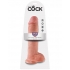 King Cock 11 inches Cock With Balls Beige - Huge Dildos